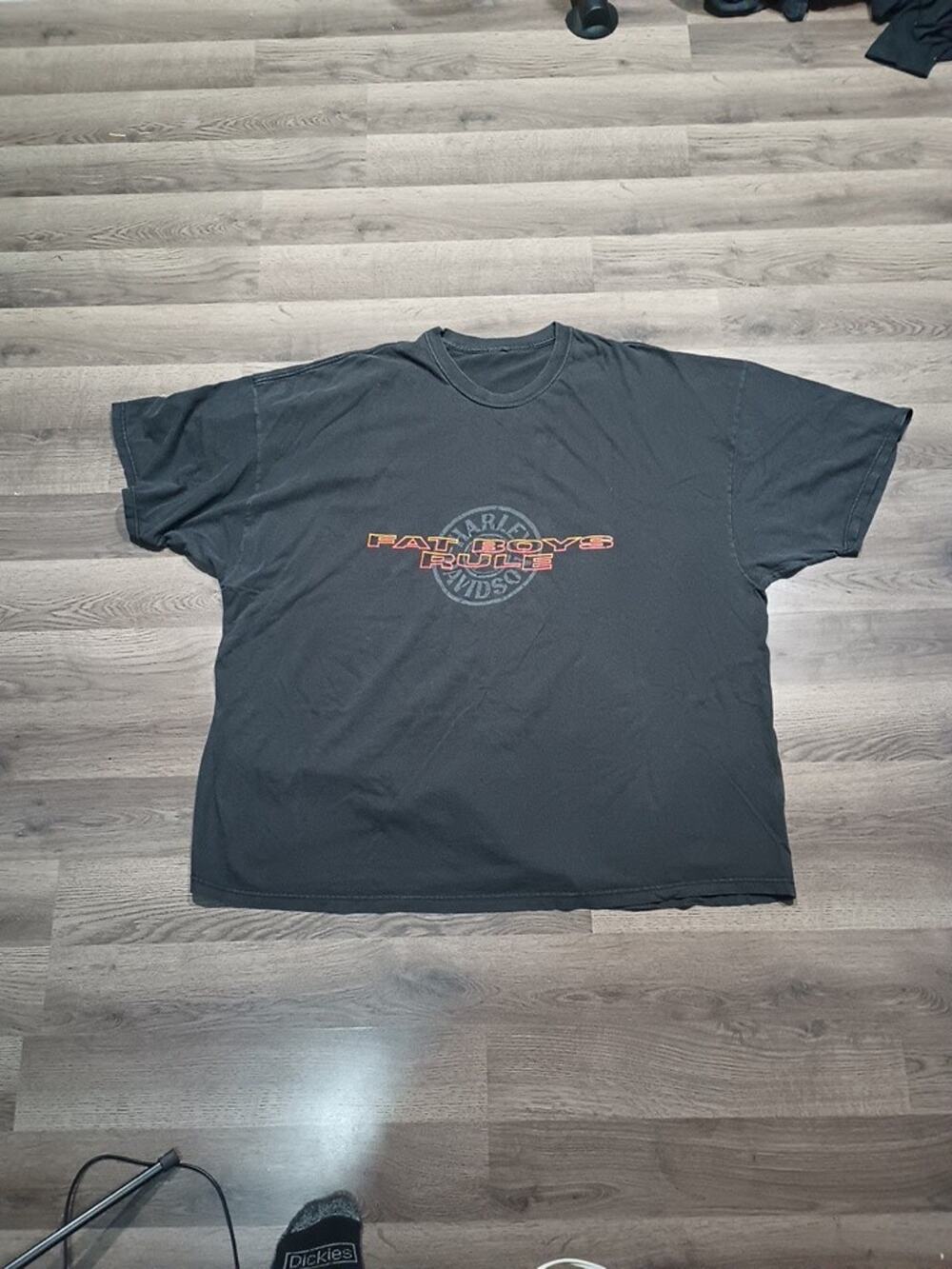 Vintage Harley Davidson Shirt Mens 5XL Fat Boys Rule Valparaiso Indiana Biker